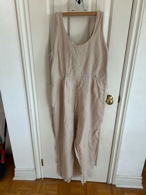 Black Crane 100% linen jumpsuit * accepting offers